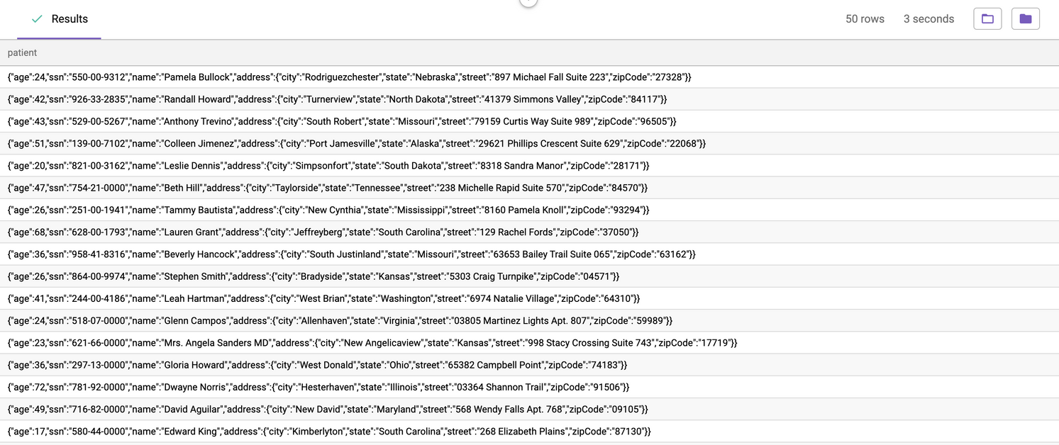 Struct Query